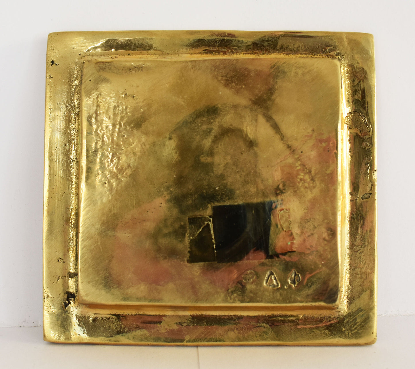 Ashtray - Ancient Greek alphabet - the ancestor of the Latin and Cyrillic scripts - pure bronze statue