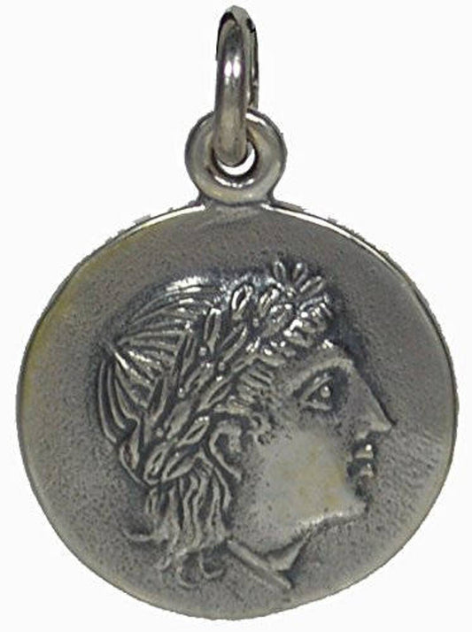 Apollo - Greek Roman God of Archery, Music,Prophecy, Healing, Sun, Light - Vergina Sun - Rayed Solar Symbol - Pendant - 925 Sterling Silver