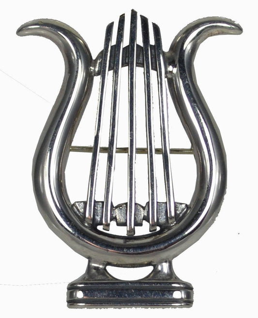 Apollo's Lyre - Musical Instrument invented by Hermes and given to Apollo as a gift - Ancient Greece - Brooch Pin - 925 Sterling Silver
