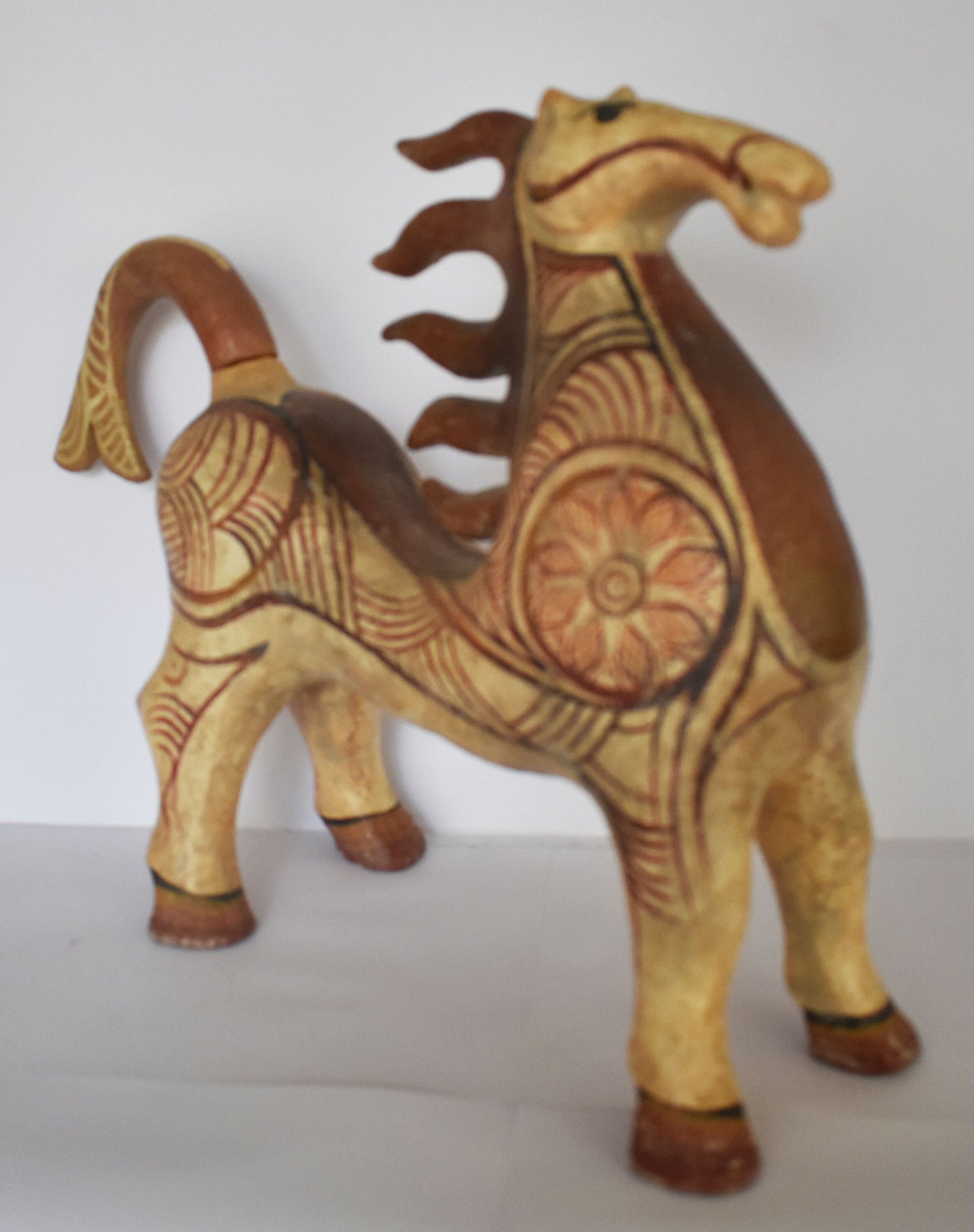 Mycenaean Horse - 1600–1100 BC - Symbol of Courage, Integrity, Power - Representation of Ancient Greek Vessel - Ceramic Artifact