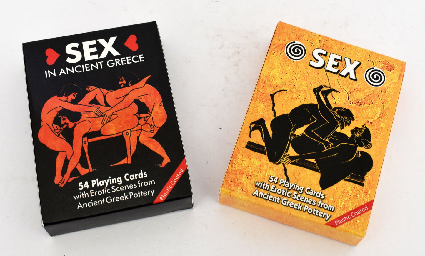 2 Decks of Ancient Greek Lovers - Canasta,Bridge,Poker - Erotic Scenes,Naughty Games,Variety Positions,Greek Kama Sutra - Playing Cards