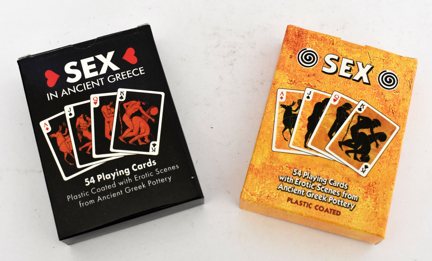 2 Decks of Ancient Greek Lovers - Canasta,Bridge,Poker - Erotic Scenes,Naughty Games,Variety Positions,Greek Kama Sutra - Playing Cards