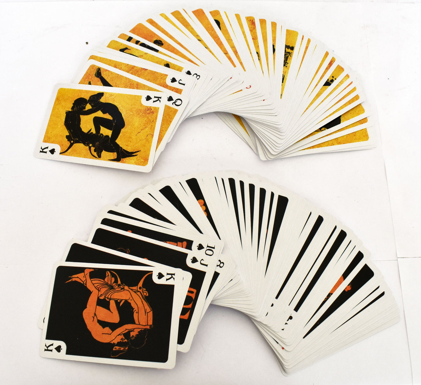 2 Decks of Ancient Greek Lovers - Canasta,Bridge,Poker - Erotic Scenes,Naughty Games,Variety Positions,Greek Kama Sutra - Playing Cards