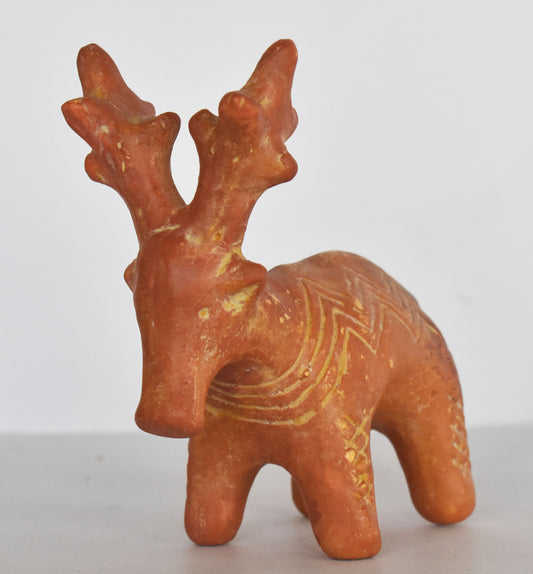 Deer - Cypriot Idol - Teracotta Miniature - 1600-1500 BC - Nicosia Museum  - Ceramic Artifact