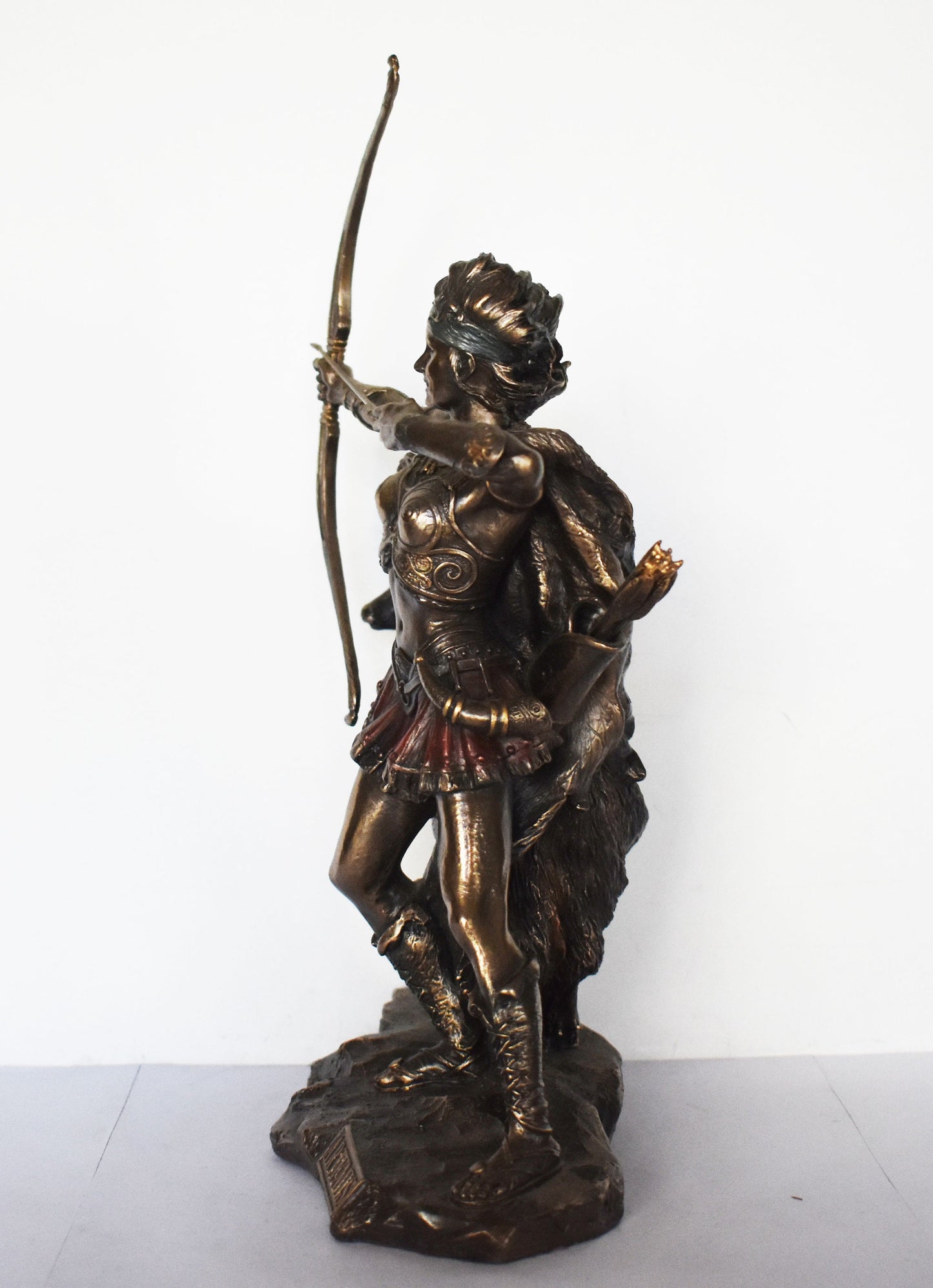 Artemis Diana – Greek Roman Goddess of Hunt, the Wilderness, Wild Animals, the Moon, and Chastity - Religion - Cold Cast Bronze Resin