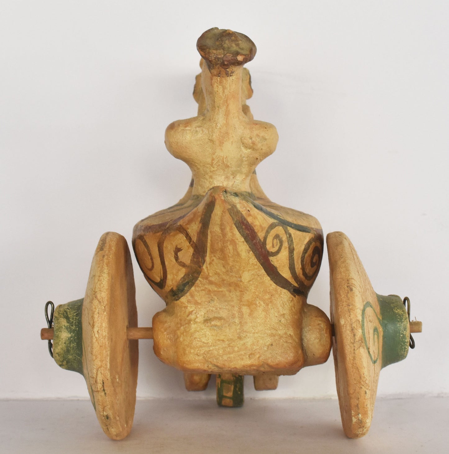 Chariot - Rider on Goose - Wheel Driven Toy - Mycenae - 1100 BC - Museum Reproduction - Ceramic Artifact