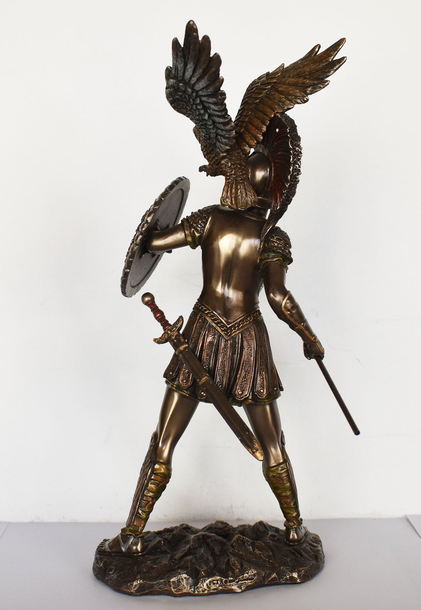 Athena Minerva - Greek Roman goddes of Wisdom, Strength, Strategy, Courage, Inspiration, Arts - Mythology - Cold Cast Bronze Resin