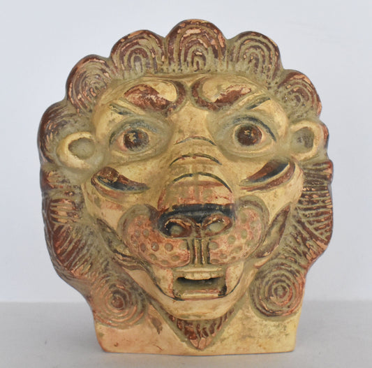 Lion head-Spout - Symbol of Majesty, Strength, Courage, Justice - Museum Reproduction  - Ceramic Artifact