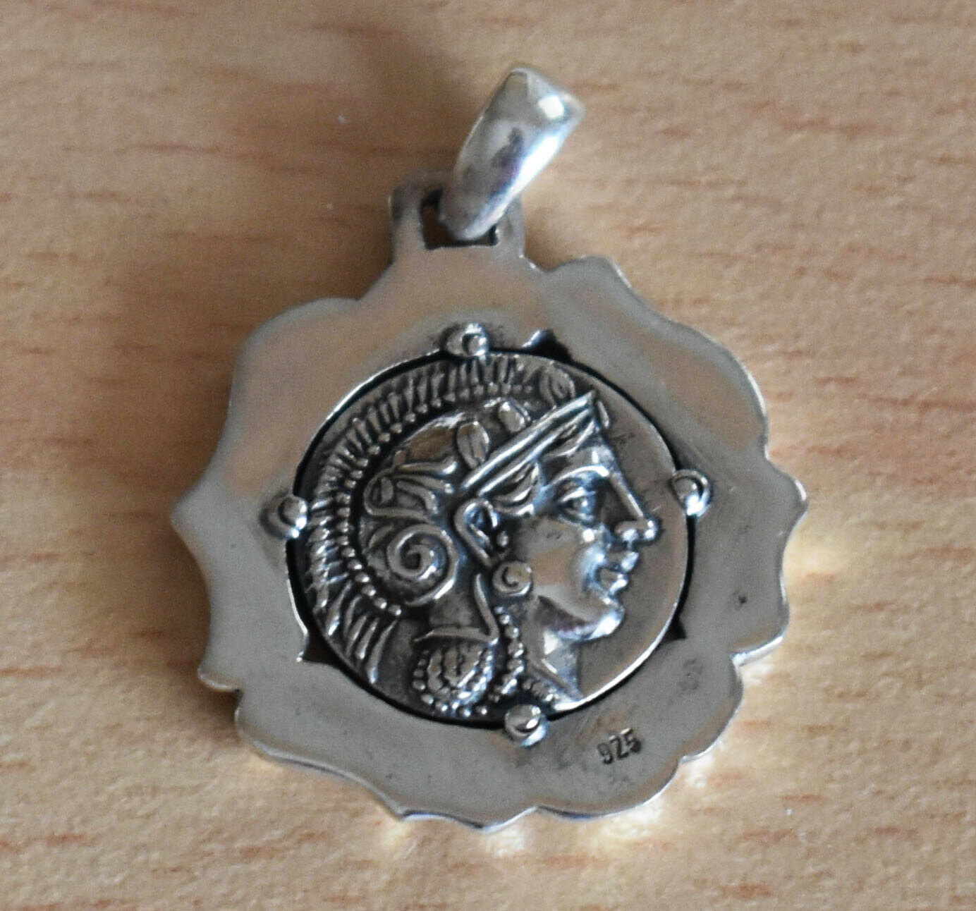 Athenian Owl - Athena Minerva Greek Roman Goddess of Wisdom - Tetradrachm 431-413 BC - Coin Pendant - 925 Sterling Silver