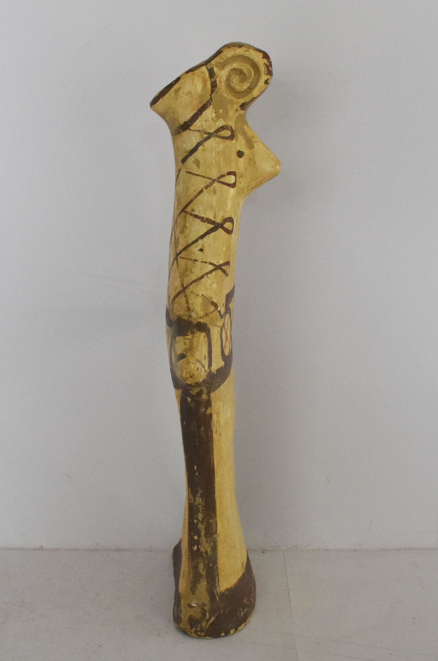 Female Idol - Opened Hands Position - Boeotia, Central Greece - 700 BC - Museum Reproduction - Ceramic Artifact