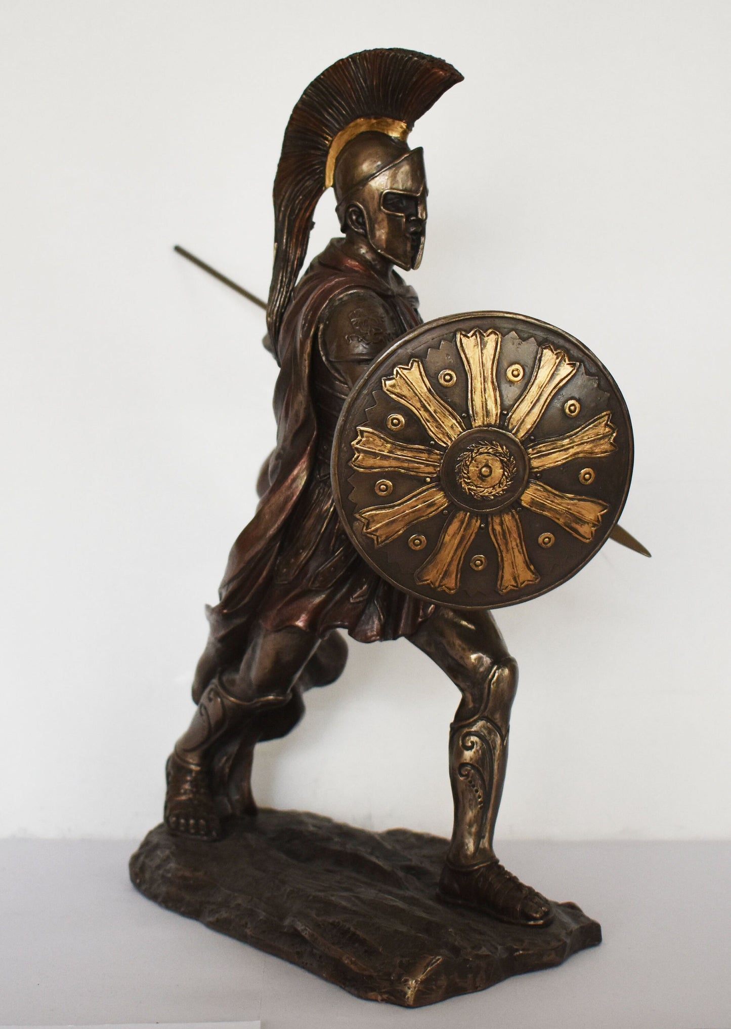 Achilles, Greek Hero - King of the Myrmidons - Son of Thetis and Peleus - Trojan War - Homer's Iliad - Cold Cast Bronze Resin