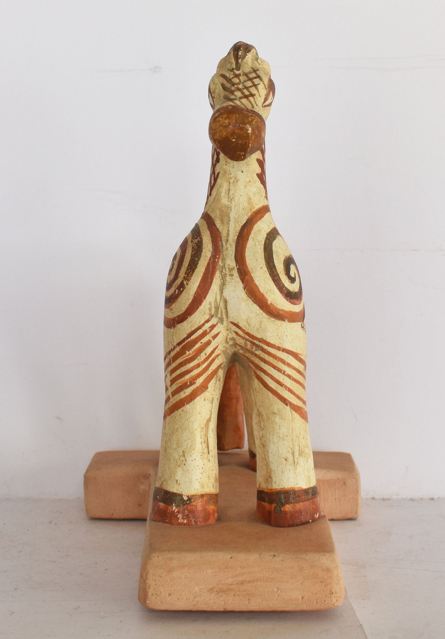 Ancient Greek Horse - Children's Toy - Athens, Attica - Geometric Period Pottery - Museum Reproduction - Ceramic Artifact