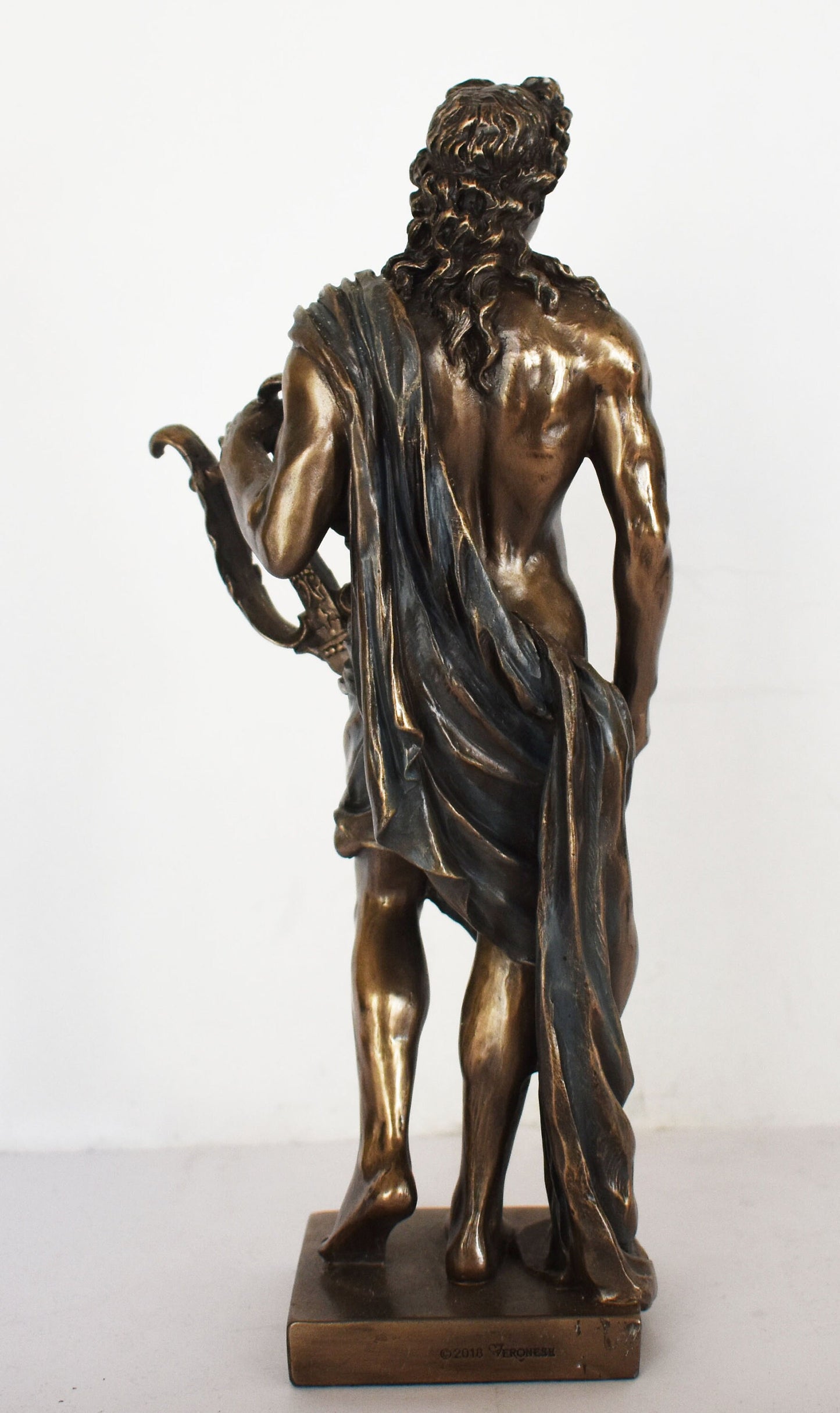 Apollo - Greek Roman God of the prophecy and oracles, music, song and poetry, archery, healing, plague and disease - Cold Cast Bronze Resin