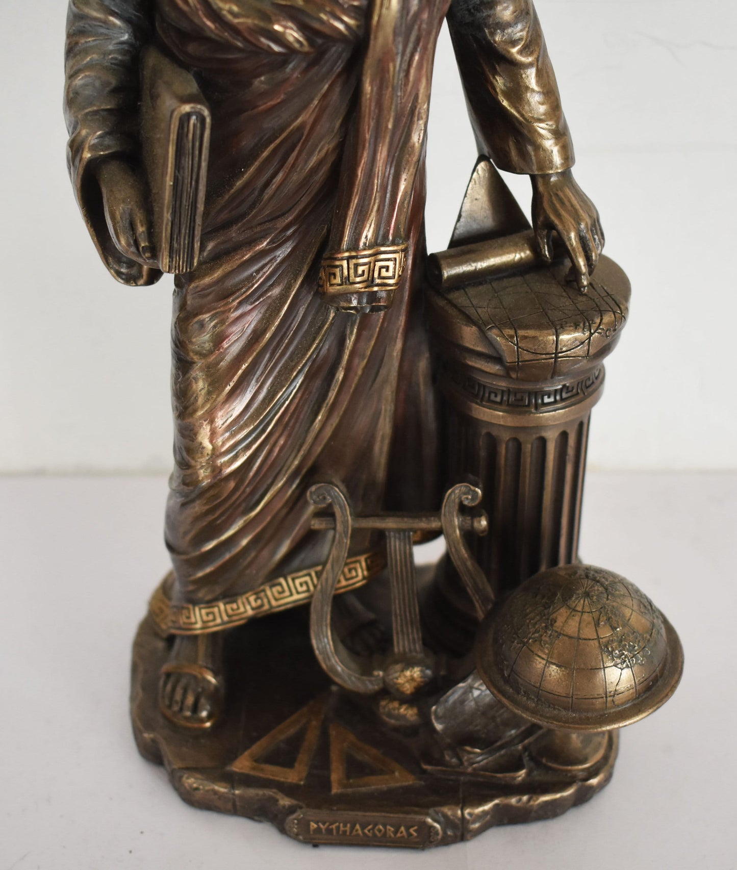 Pythagoras of Samos - 570–495 BC - Ancient Greek Philosopher and Mathematician - Immortality of the Soul - Cold Cast Bronze Resin