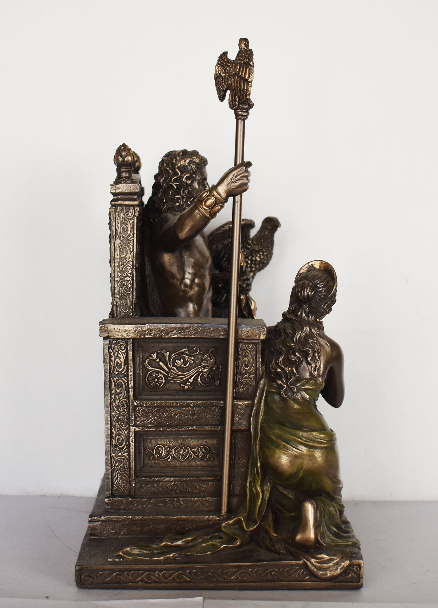 Zeus and Hera - Heavenly Couple - The first Wedding of Olympians - King and Queen of all Gods - Cold Cast Bronze Resin