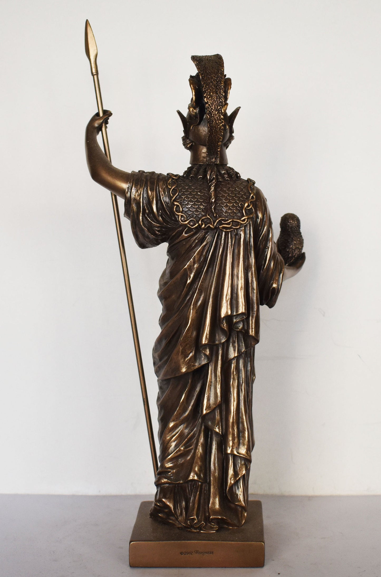 Athena Minerva - Greek Roman goddes of Wisdom, Strength, Strategy, Courage, Inspiration, Arts - Religion - Cold Cast Bronze Resin