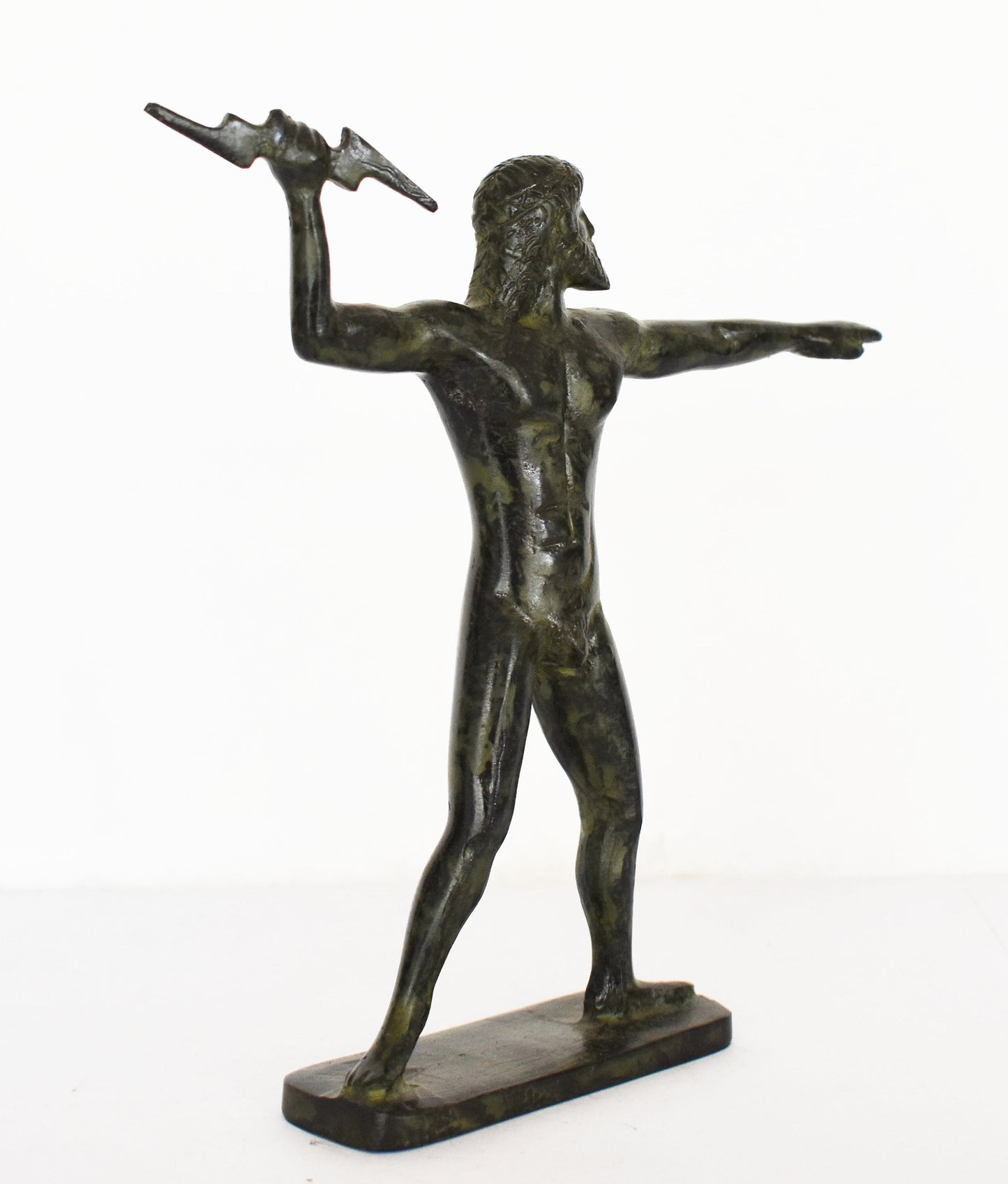 Zeus Jupiter- Greek Roman King of all Gods of Mount Olympus - Ruler of Sky, Lightning and Thunder - Chief Figure - pure bronze statue
