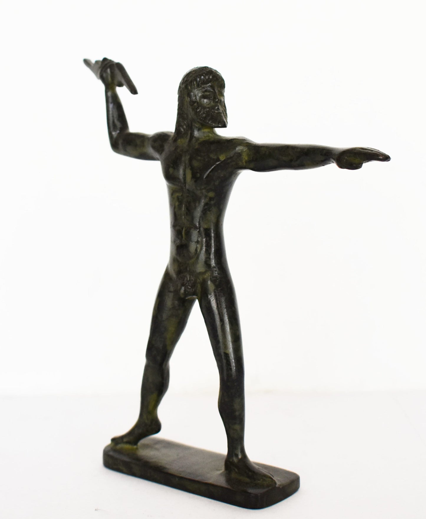 Zeus Jupiter-  Greek Roman King of all Gods of Mount Olympus - Ruler of Sky, Lightning and Thunder - Chief Figure - pure bronze statue