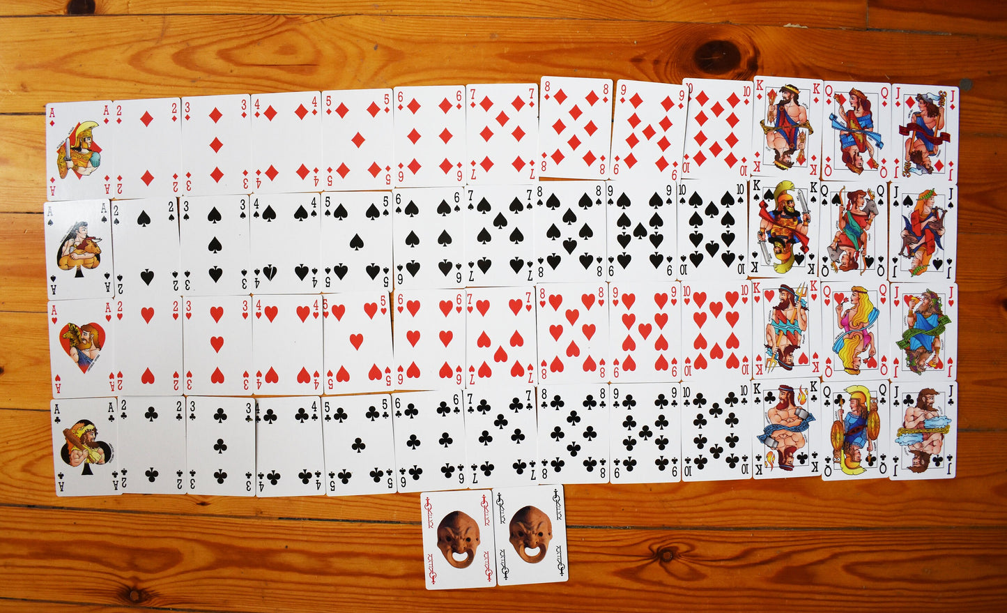 2 Decks of Ancient Greek Mythology inspired by Sculpture and Pottery - Canasta, Bridge, Poker, Black Jack - Playing Cards