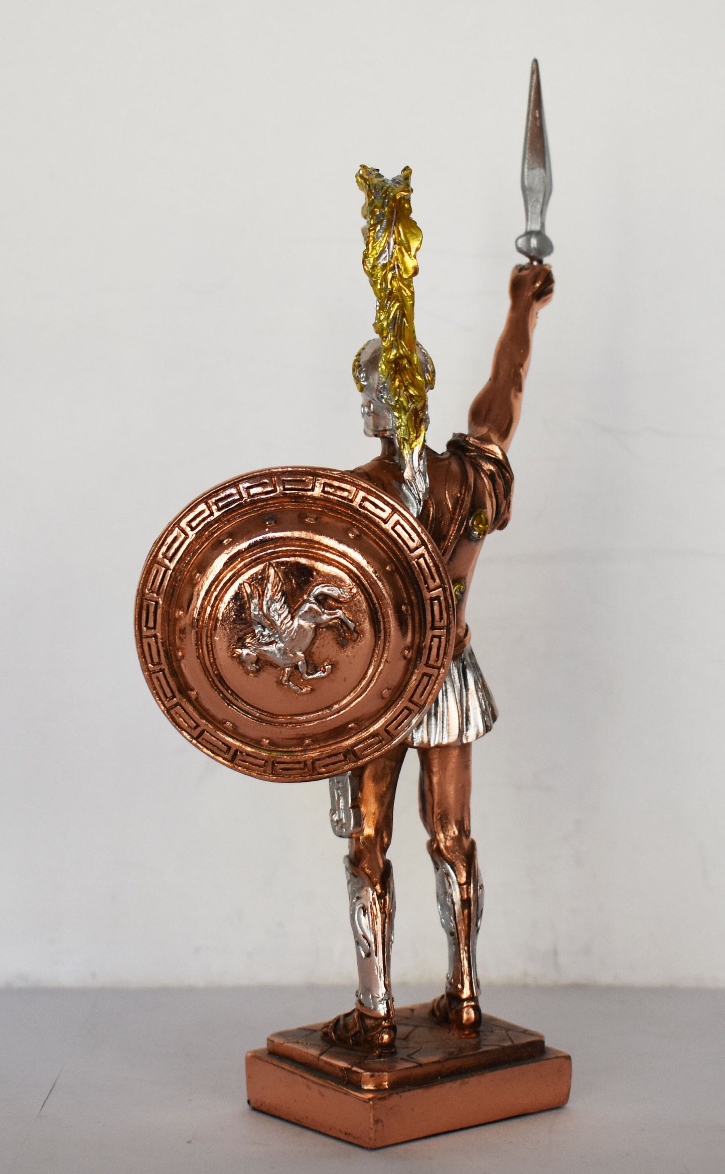 Achilles - King of the Myrmidons - Greek Hero of Trojan War - Son of Thetis and Peleus - Homer's Iliad  - Copper Plated Alabaster