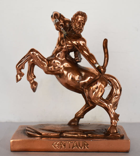 Centaur - Hybrid Creature -  Half-Man, Half-Horse - Life in Tribes - Homes in Caves - Hunting Wild Animals - Copper Plated Alabaster