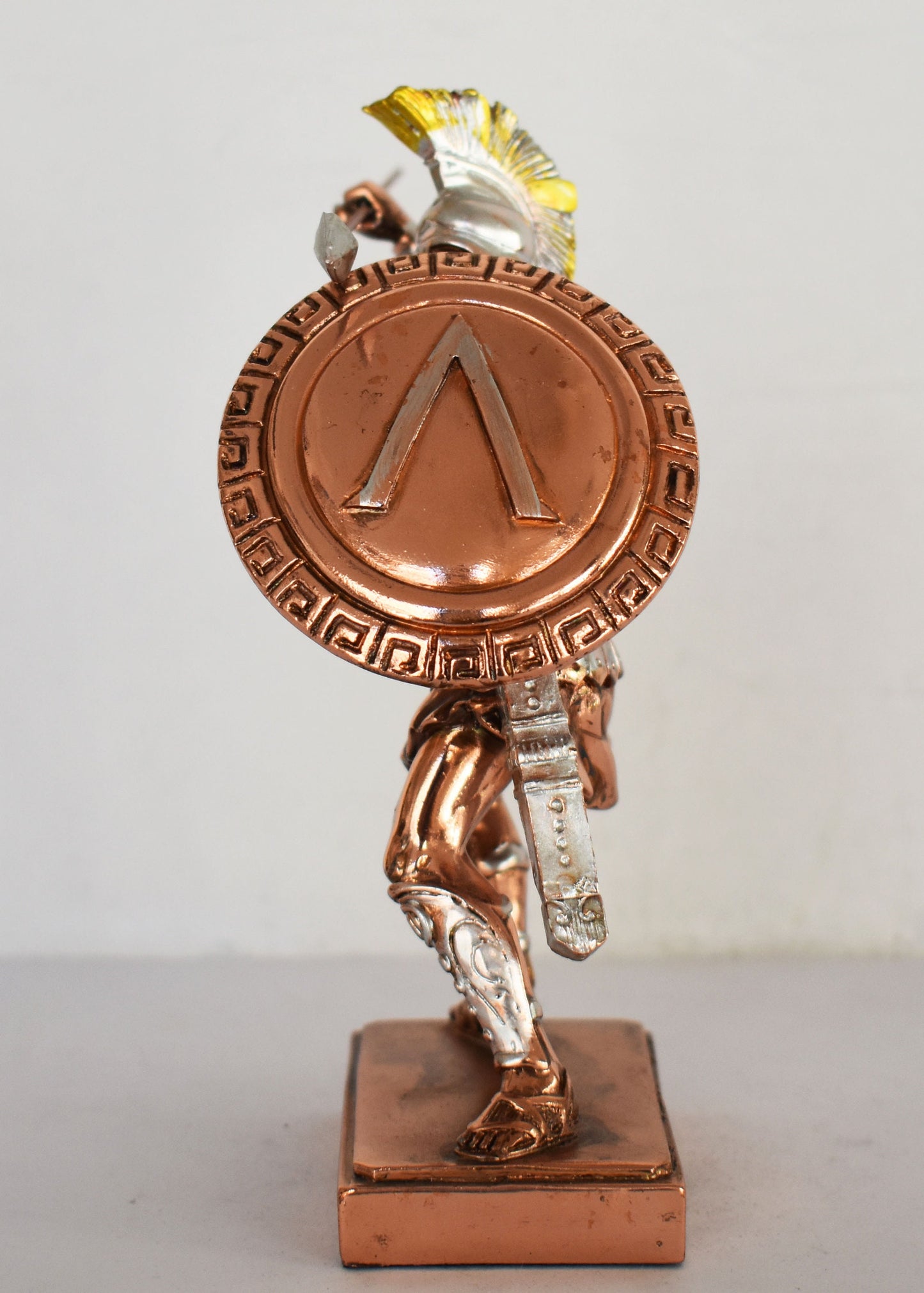 Leonidas - Spartan King - Leader of 300 - Battle of Thermopylae - 480 BC - Greek morale - Come and Take Them - Copper Plated Alabaster