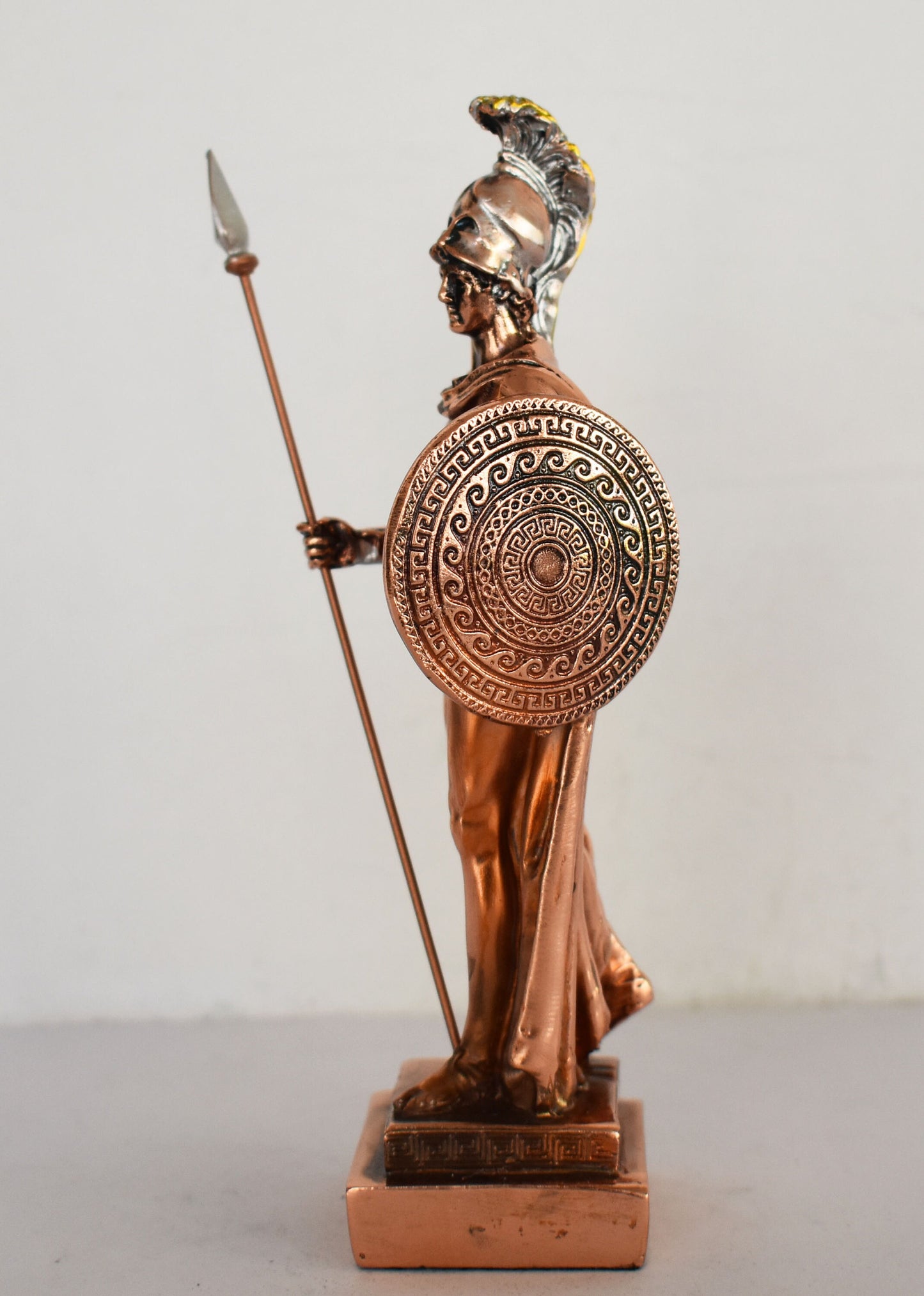 Ares Mars - Greek Roman God of Courage and War - The Spirit of Battle - One of the Twelve Olympians  - Copper Plated Alabaster