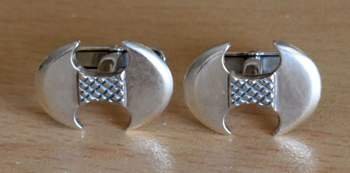 Labrys -Minoan Double Headed Axe - Knossos Palace, Crete, Ancient Greece - Cufflinks - 925 Sterling Silver
