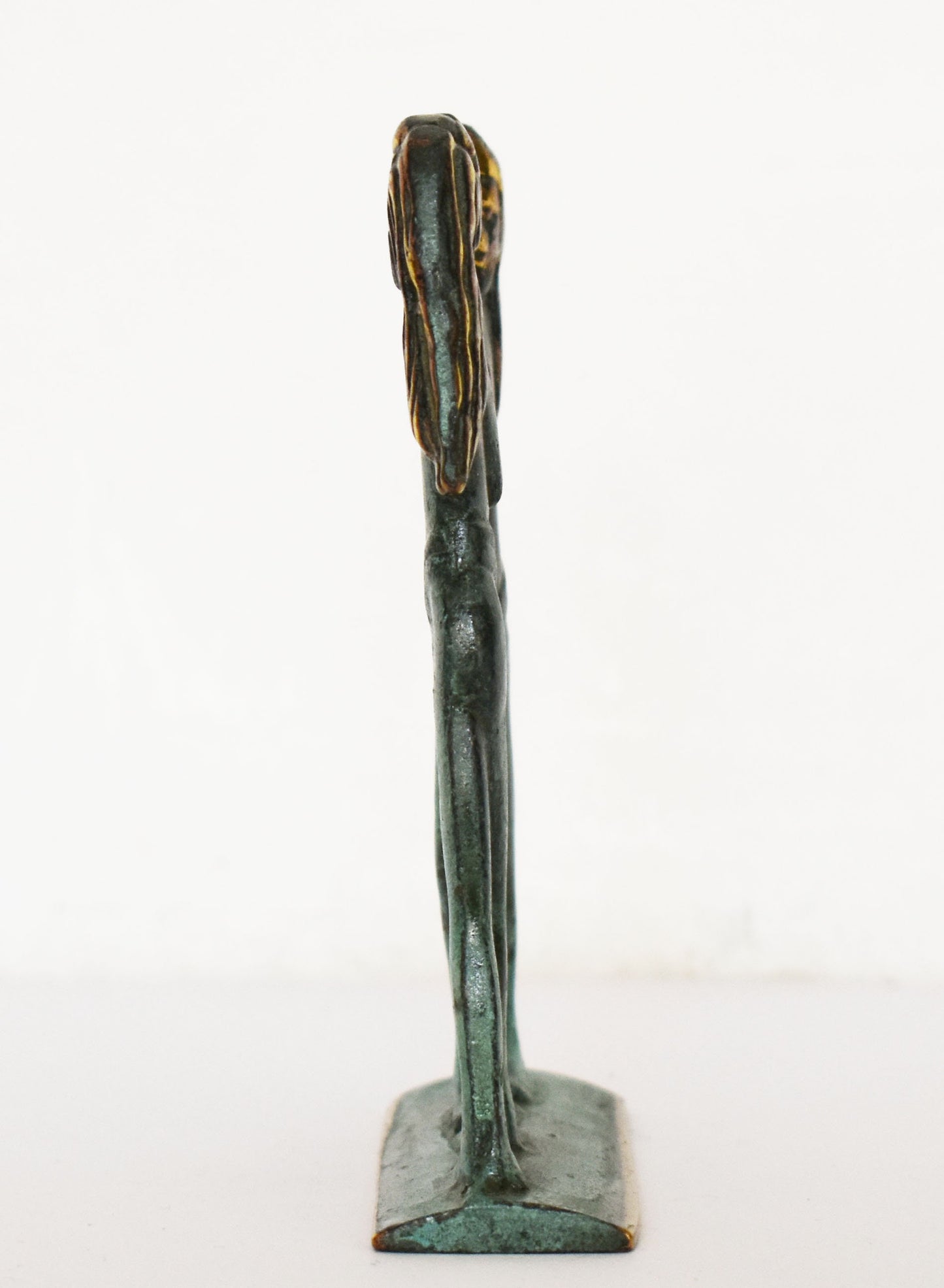 Akrotiri Boxers - Two Young Boys Wearing Boxing Gloves and Belts - Bronze Age - 1700 BC - Repoduction - pure Bronze Sculpture