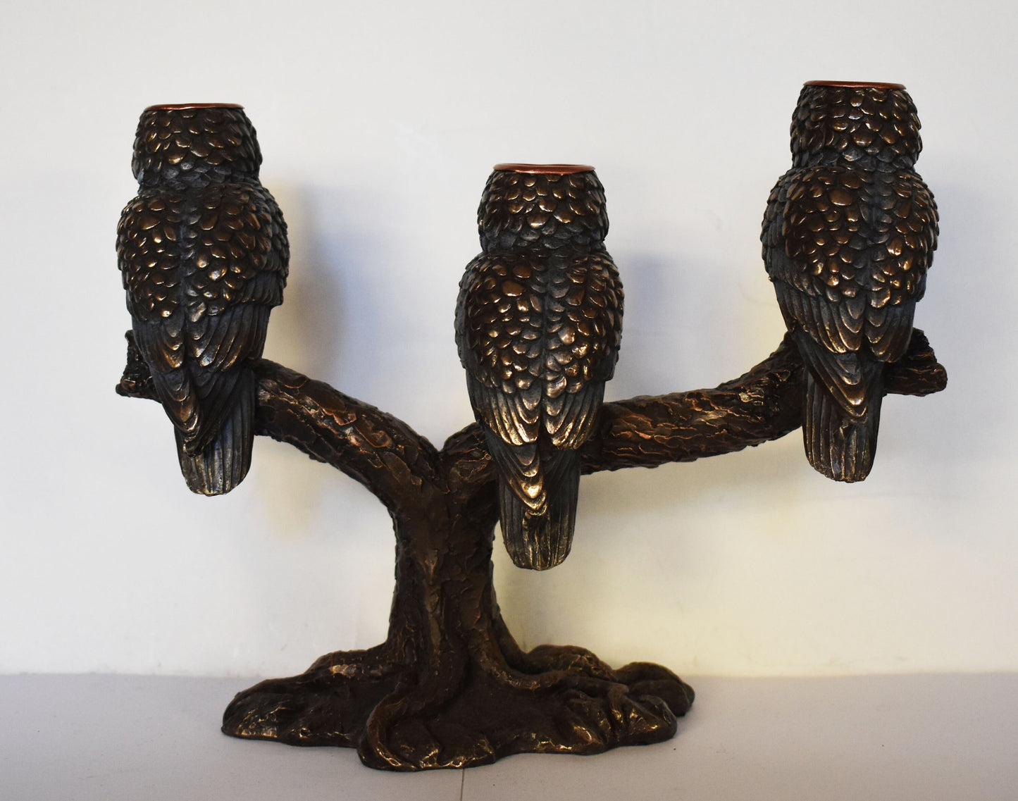 Owls Of Wisdom, prosperity and Knowledge - Symbol of Greek Roman Goddess Athena Minerva - Ancient Greece - Cold Cast Bronze Resin