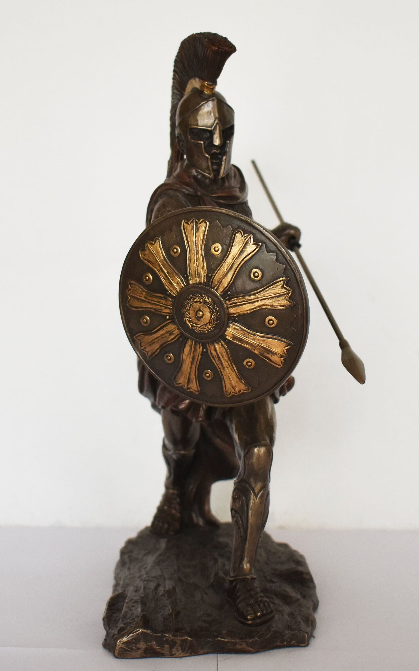 Achilles, Greek Hero - King of the Myrmidons - Son of Thetis and Peleus - Trojan War - Homer's Iliad - Cold Cast Bronze Resin