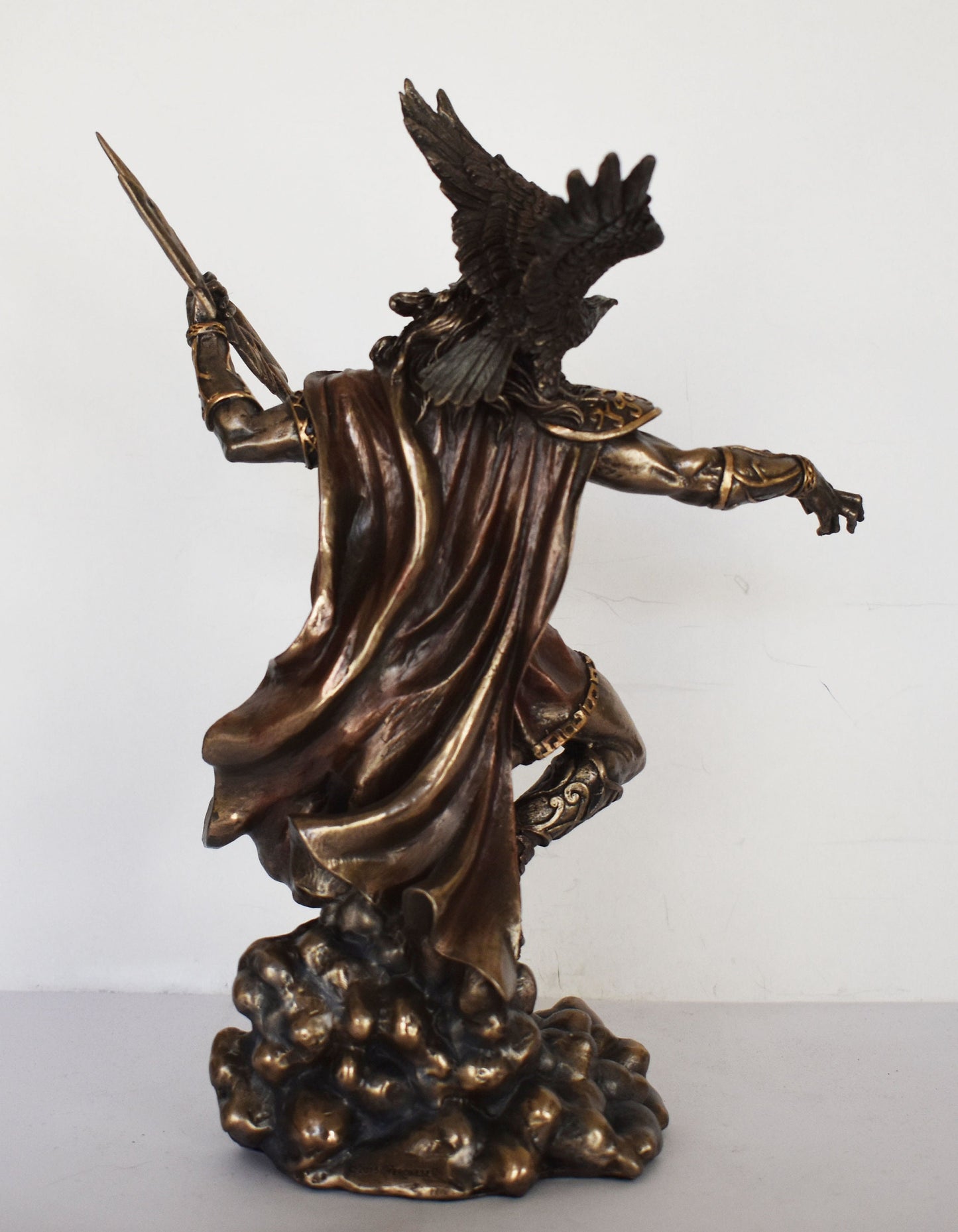 Zeus Jupiter - Greek Roman God of the Sky, Law and Order, Destiny and Fate - King of the Gods of Mount Olympus - Cold Cast Bronze Resin
