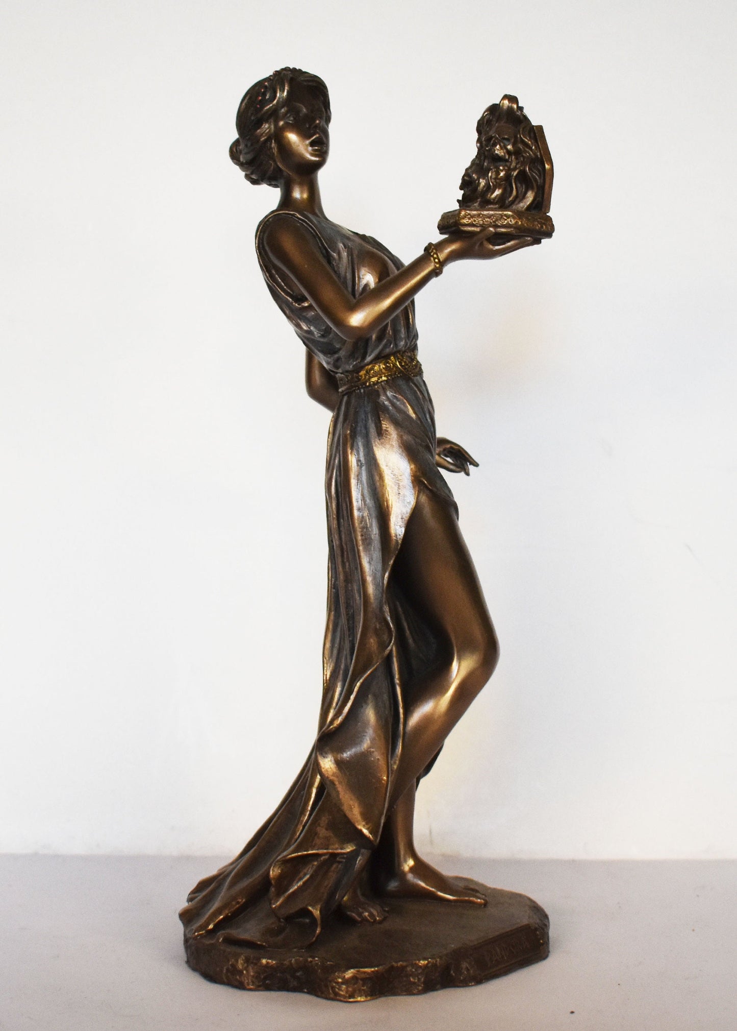 Pandora - First Human Woman Created by Hephaestus - Pandora's Box - Evils, Diseases and Hope - Cold Cast Bronze Resin