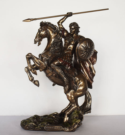 Alexander the Great - King of Macedon - 356–323 BC - One of the Greatest Generals in all History - Cold Cast Bronze Resin
