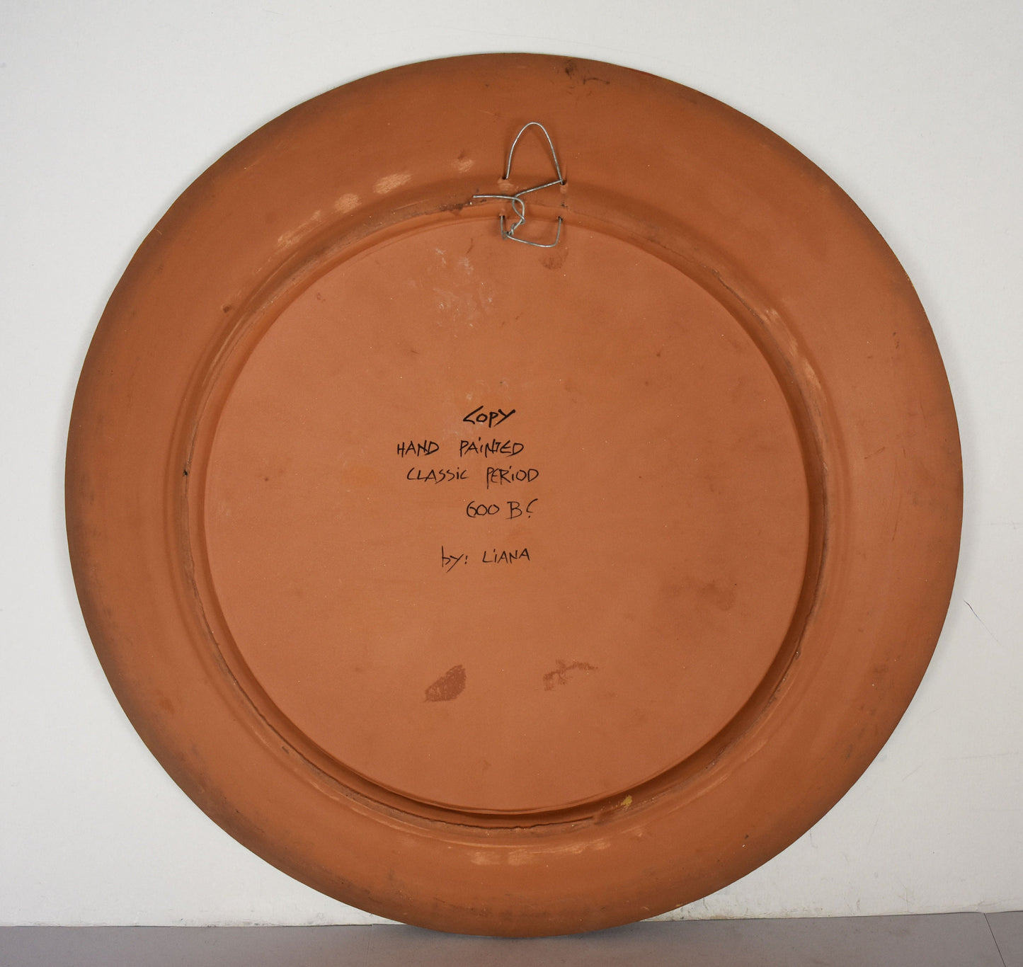 Achilles with his Immortal Horses - Balius and Xanthus - Homer,Iliad - Meander - Classic Period, 600 BC - Ceramic plate - Handmade in Greece