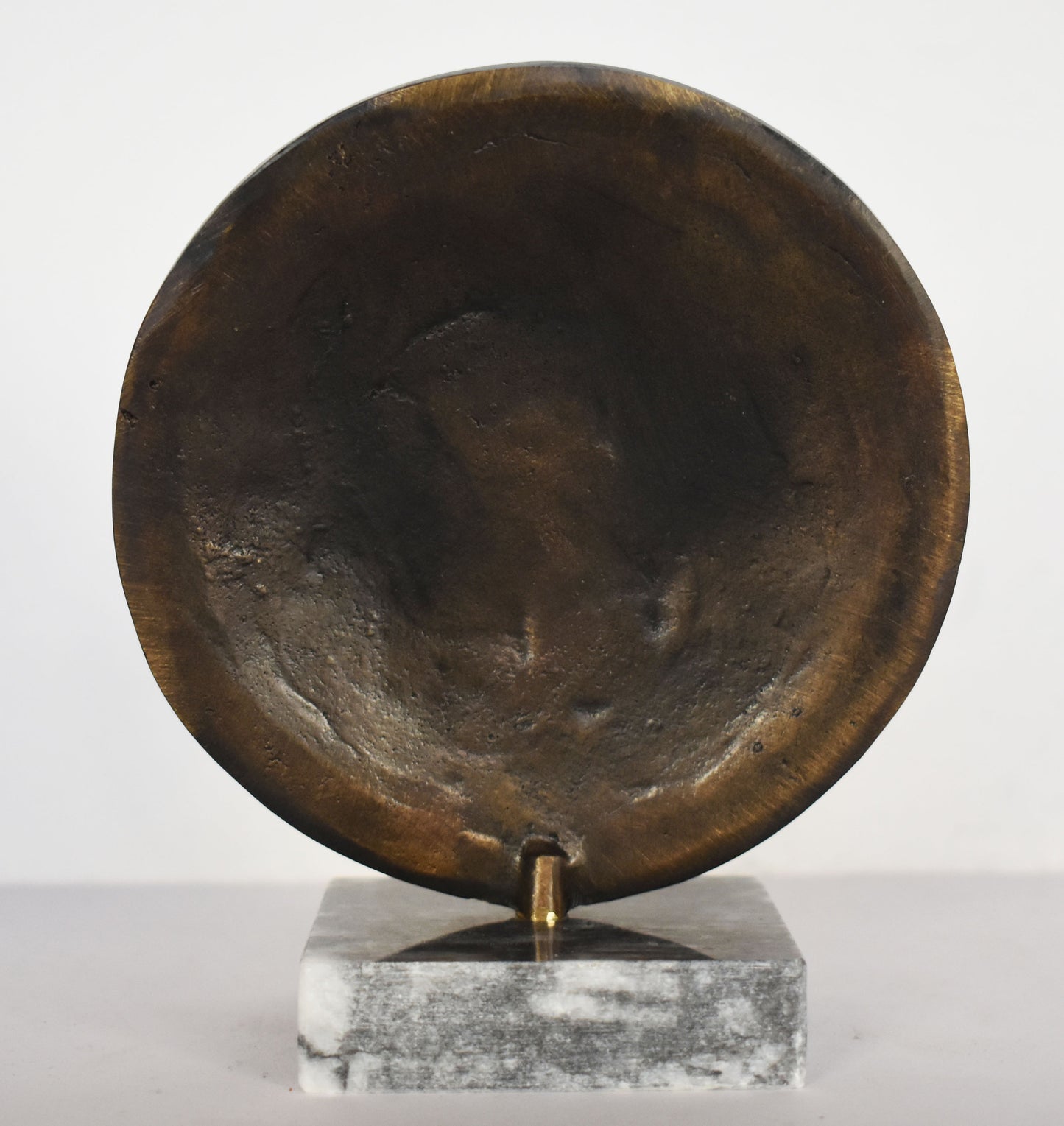 Ancient Greek Spartan Shield - Λ symbol - King Leonidas and 300 - Μarble Βase - Museum Replica - pure Bronze Sculpture