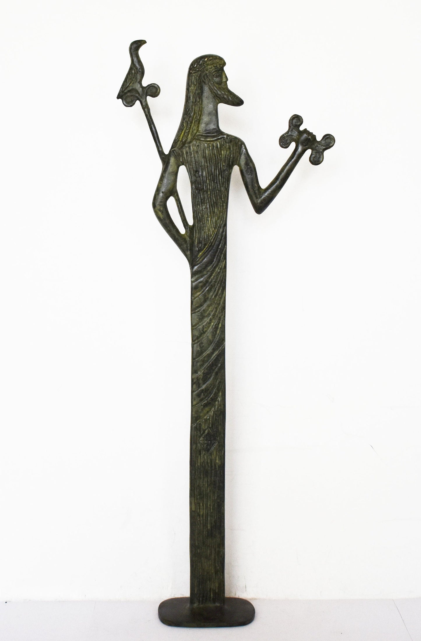 Zeus Jupiter- Greek Roman King of all Gods of Mount Olympus - Ruler of Sky, Lightning and Thunder - Greek Mythology - pure bronze statue