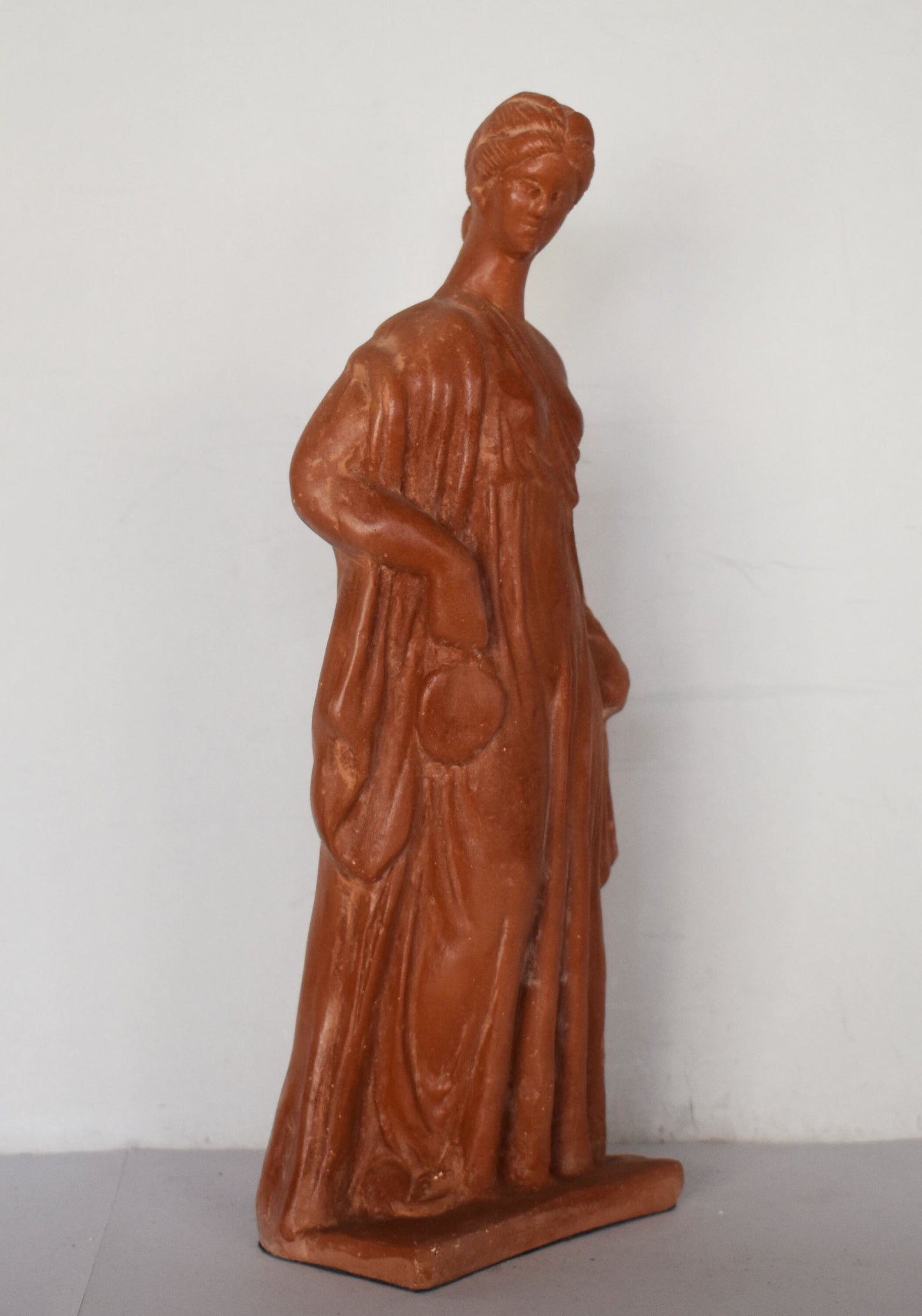 Tanagra Figurine - Votive Offering - Representations of Women and Girls in everyday Life - Museum Reproduction - Ceramic Artifact