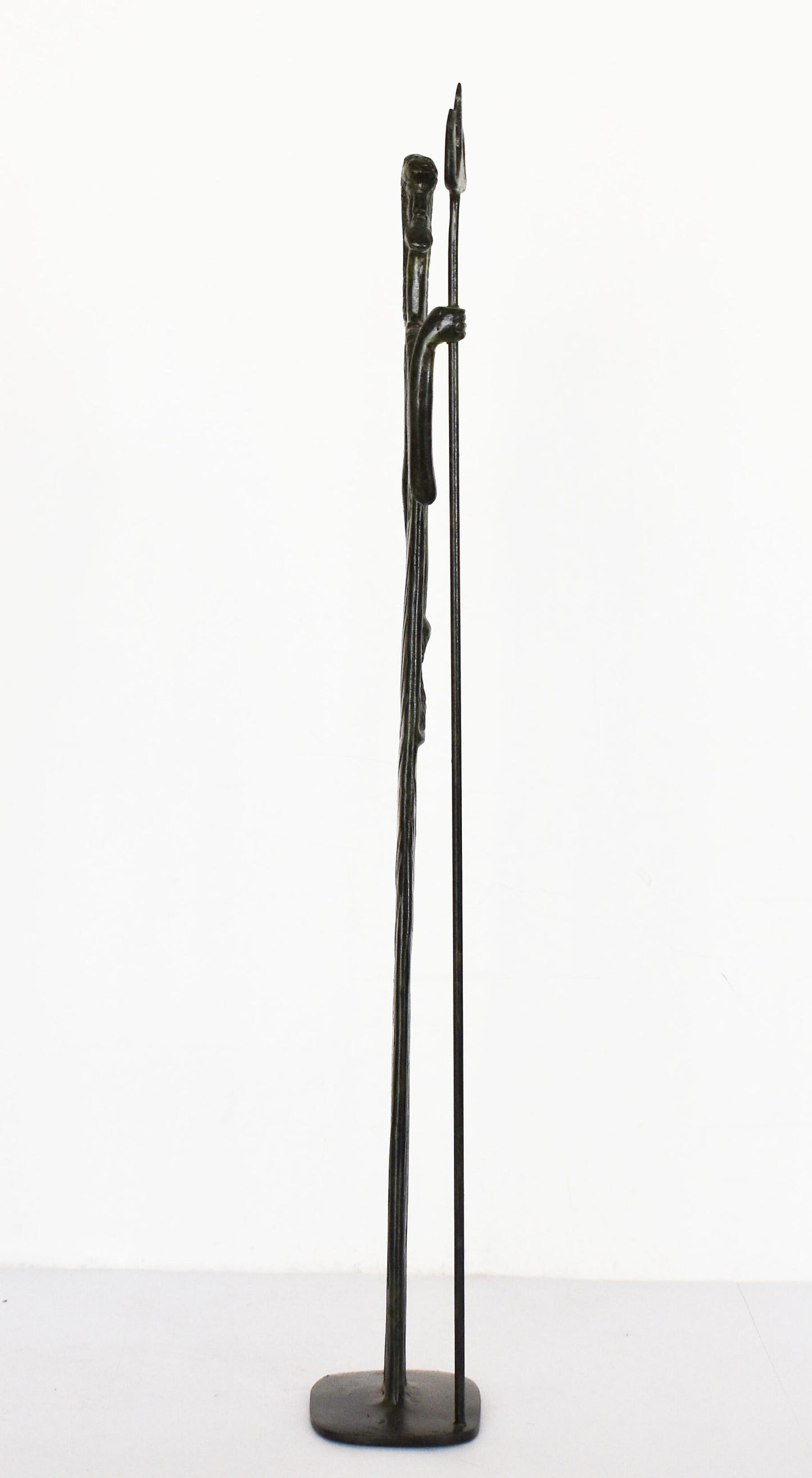 Poseidon Neptune - Greek Roman God of the Sea, Storms, Earthquakes and Horses - three-tipped spear - pure bronze statue