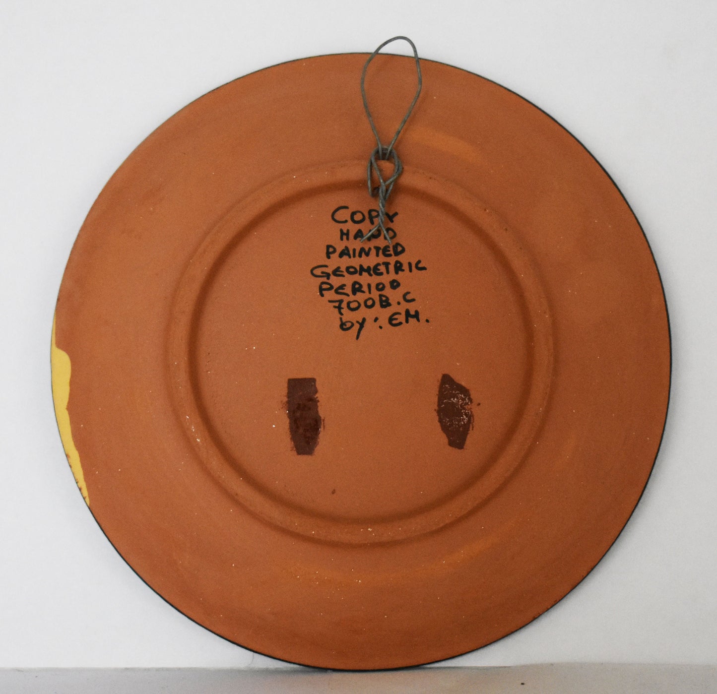 Small Ceramic plate - Meander Design - Athens, Attica - Geometric Period - 700 BC - Handmade