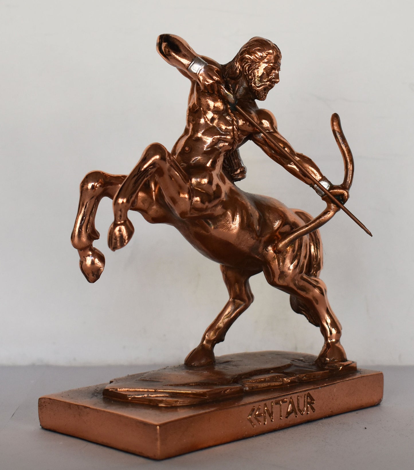 Centaur - Hybrid Creature -  Half-Man, Half-Horse - Life in Tribes - Homes in Caves - Hunting Wild Animals - Copper Plated Alabaster