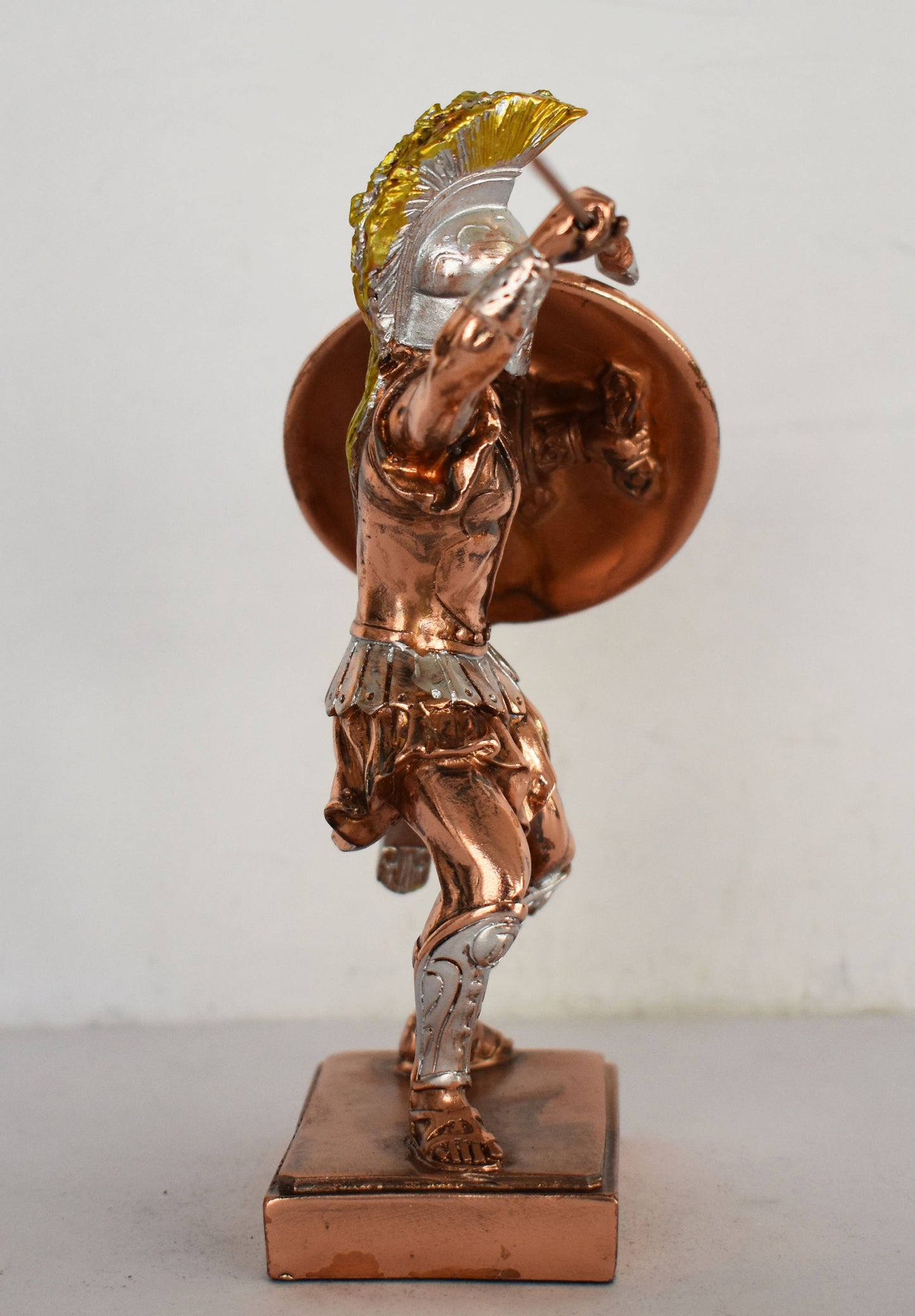 Leonidas - Spartan King - Leader of 300 - Battle of Thermopylae - 480 BC - Greek morale - Come and Take Them - Copper Plated Alabaster