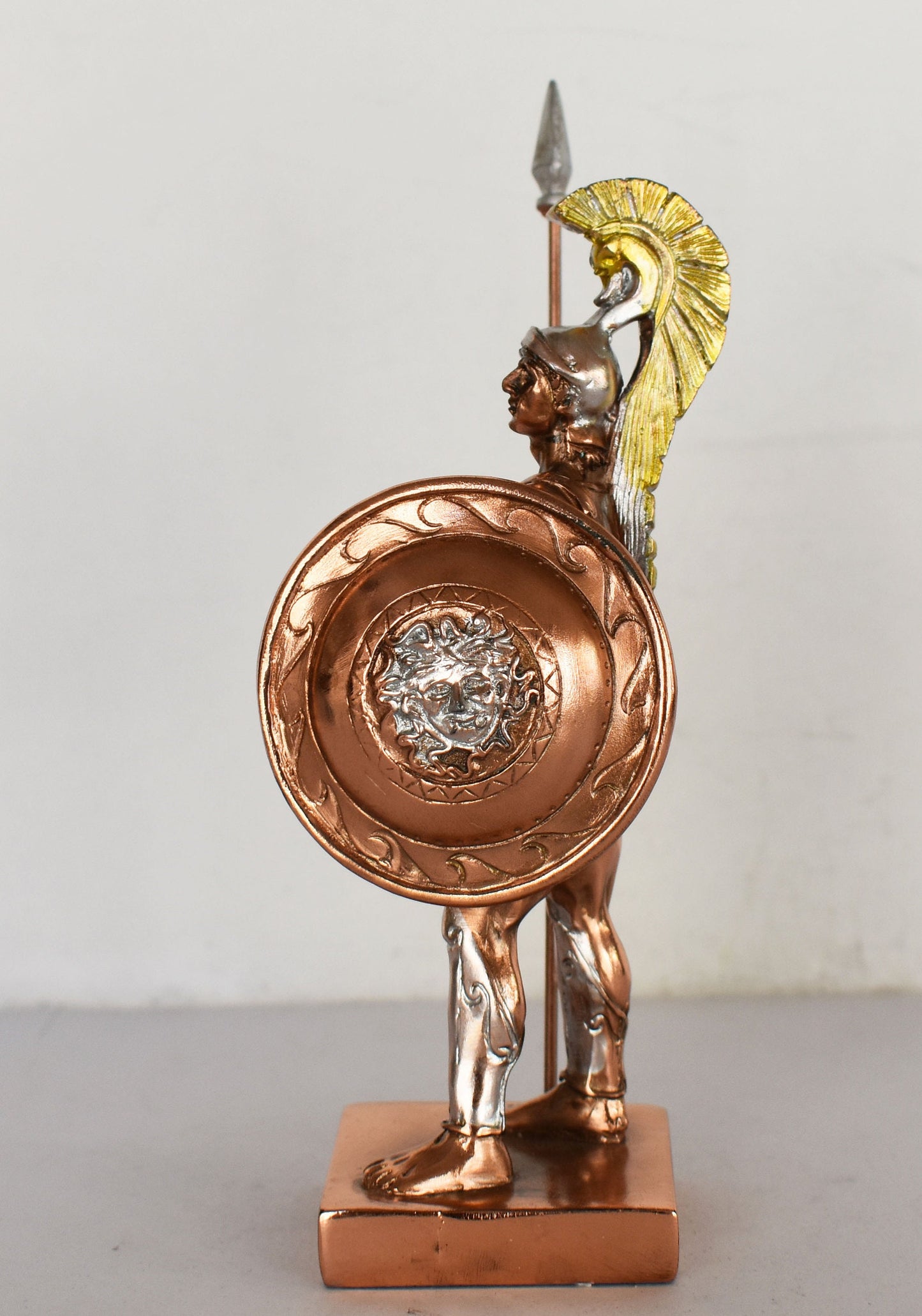 Achilles - King of the Myrmidons - Greek Tragic Hero - Son of Thetis and Peleus - Trojan War - Homer's Iliad  - Copper Plated Alabaster