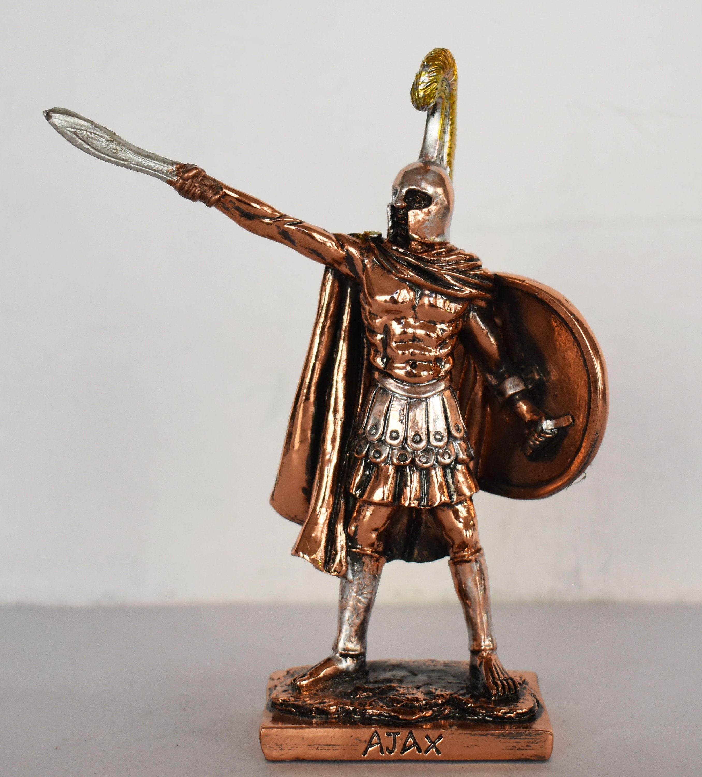 Ajax the Great - Son of Telamon, King of Salamis - store Hero of Trojan War - Warrior of Great Courage - Cold Cast Bronze Resin