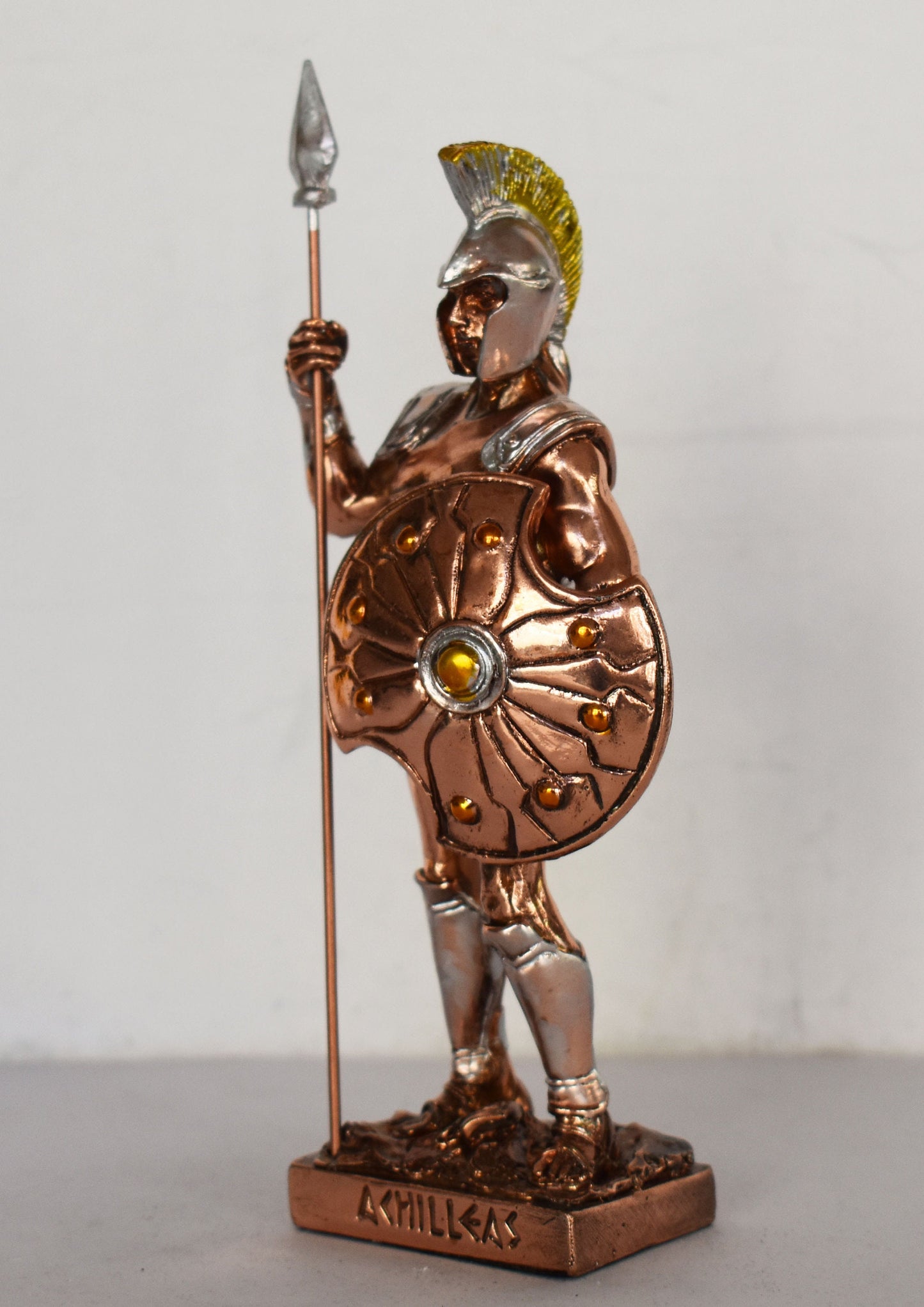 Achilles - King of Phthia - Greek Hero - Son of Thetis and Peleus - Trojan War - Homer's Iliad - Copper Plated Alabaster