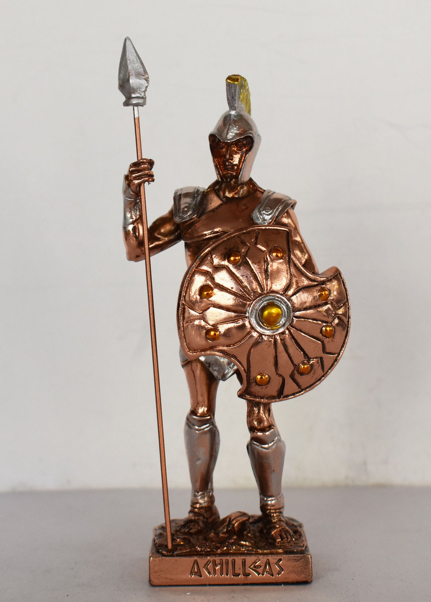 Achilles - King of Phthia - Greek Hero - Son of Thetis and Peleus - Trojan War - Homer's Iliad - Copper Plated Alabaster