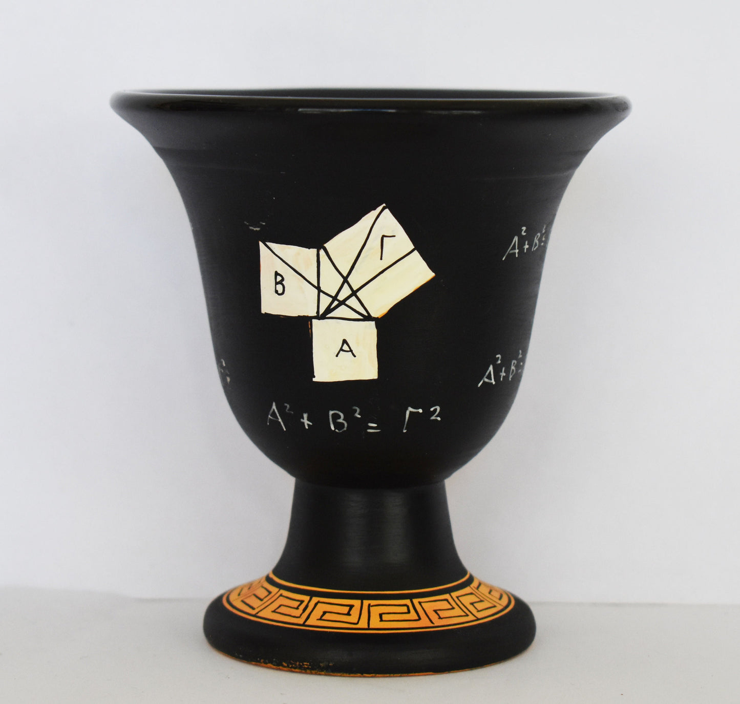 Pythagoras Cup - Fair Cup, Cup of Justice - Pythagoras of Samos - Ancient Ionian Greek Philosopher - Ceramic - Handmade in Greece