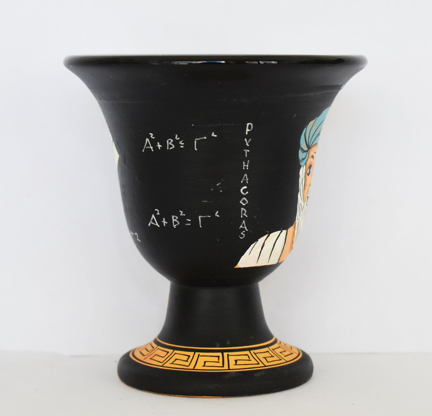 Pythagoras Cup - Fair Cup, Cup of Justice - Pythagoras of Samos - Ancient Ionian Greek Philosopher - Ceramic - Handmade in Greece