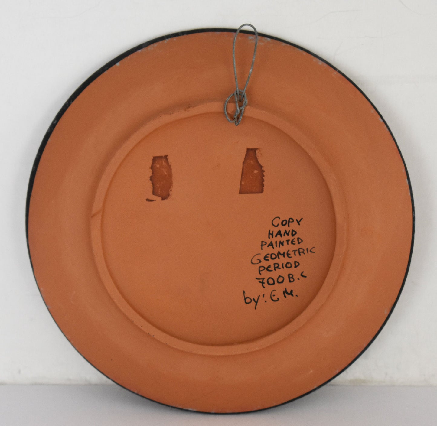 Achilles on Chariot - King of Myrmidons - Trojan War Hero - Homer's Iliad - Geometric Period - 700 BC - Small Ceramic plate - Handmade