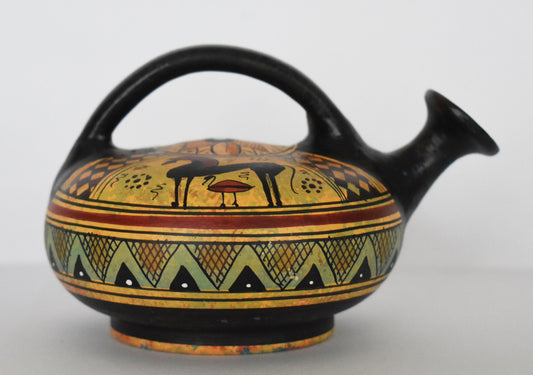 Askos Vessel with Animals - Athens, Attica - Geometric Period - 700 BC - Ceramic Vase